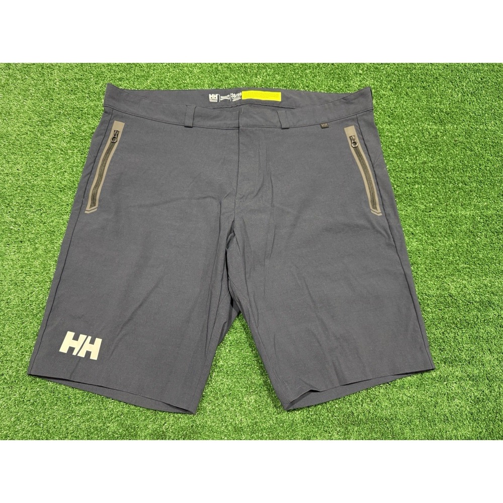 Helly Hansen Quick Dry Cargo Shorts - Mens Size 38 - Dark Gray 11" Inseam